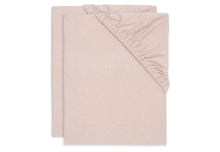 Jollein fitted sheet Jersey Crib 40/50x80/90cm 2-pack | Wild rose