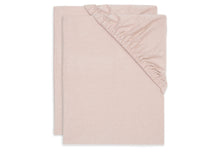 Jollein fitted sheet Jersey 60x120cm 2-pack | Wild rose