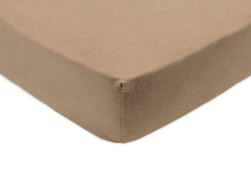 Jollein Fitted Sheet Jersey 60x120cm Sea Green/Biscuit (2Pack)