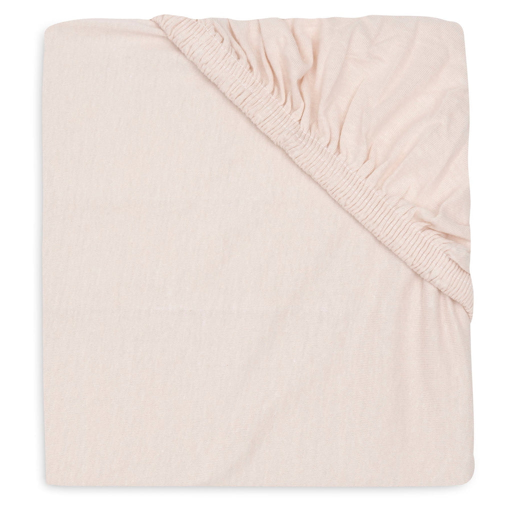 Jollein Fitted Sheet Jersey 70/75x140/150cm Blush/Wild Rose (2p)