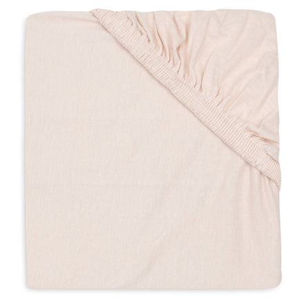 Jollein Fitted Sheet Jersey 70/75x140/150cm Blush/Wild Rose (2p)