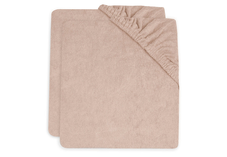 Jollein wash cushion cover terry cloth 50x70cm 2-pack | Wild rose