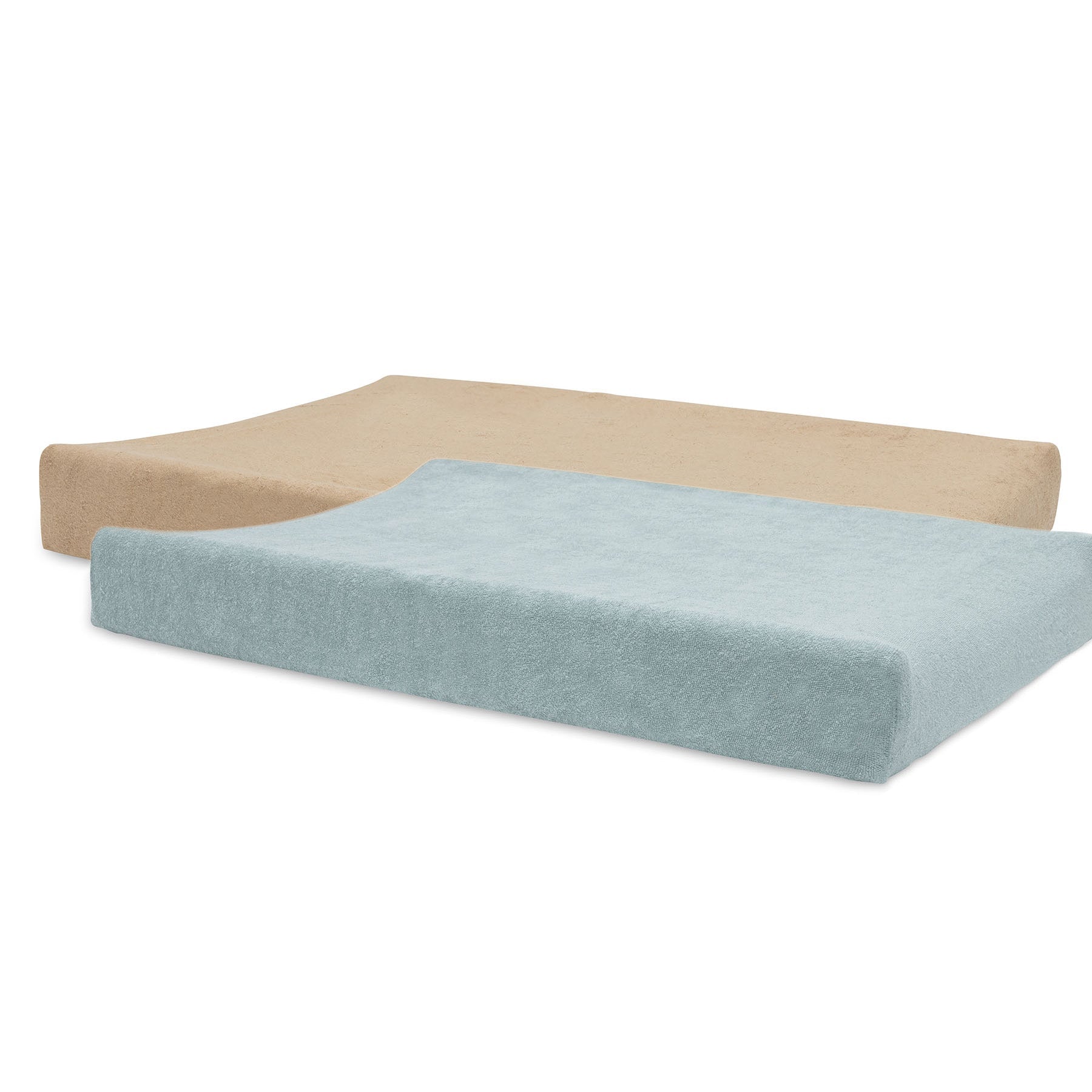 Jollein Changing Pad Cover Terry Cloth 50x70cm Sea Green/Biscuit (2Pack)