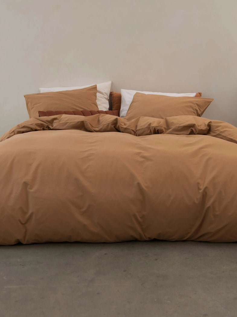 Snurk Duvet cover 220/200x240cm | Brown Flannel