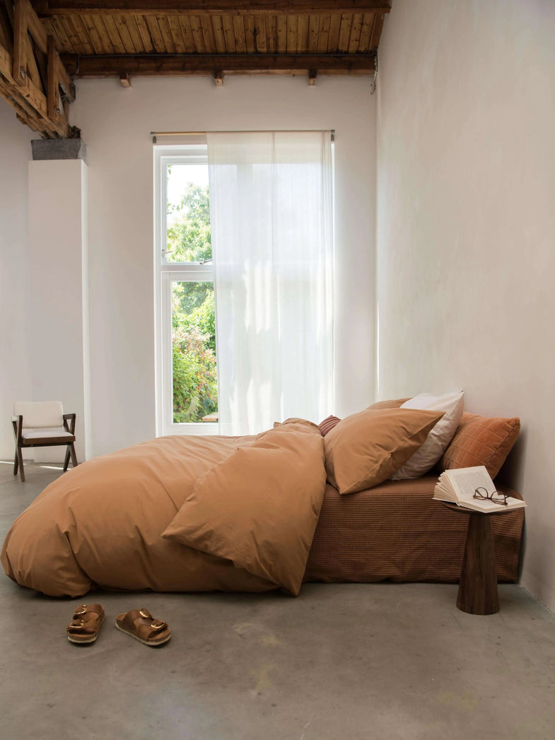 Snurk Duvet cover 220/200x240cm | Brown Flannel
