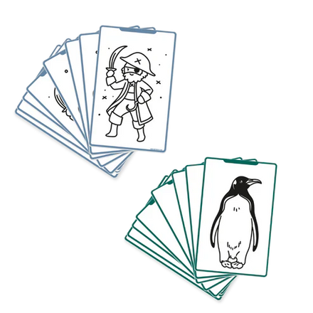 Kidywolf Refills for Kidydraw Mini Tablets | Animals Around the World - Oceans & Pirates