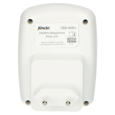 Alecto Extra Baby Unit DBX-80BU | White /Anthracite