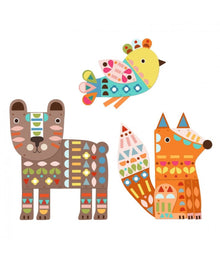 Djeco Creative Craft Box | 3 Giant animals