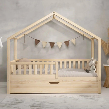 De Gele Flamingo Bed House Roma | Single with drawer for mattress 90x200cm