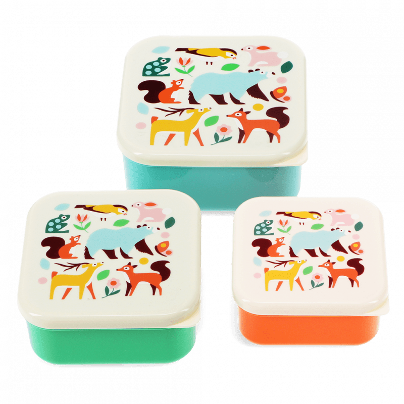 Set 3 Snack Boxes | Forest animals