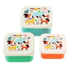 Set 3 Snack Boxes | Forest animals