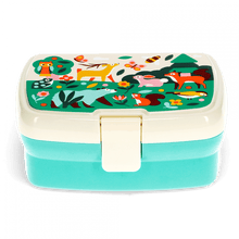 Handy Lunch Box With Tray | Forest animals