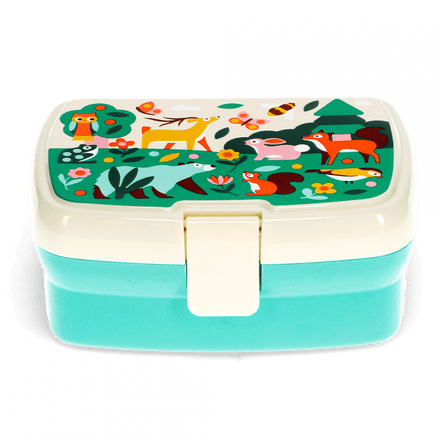 Handy Lunch Box With Tray | Forest animals