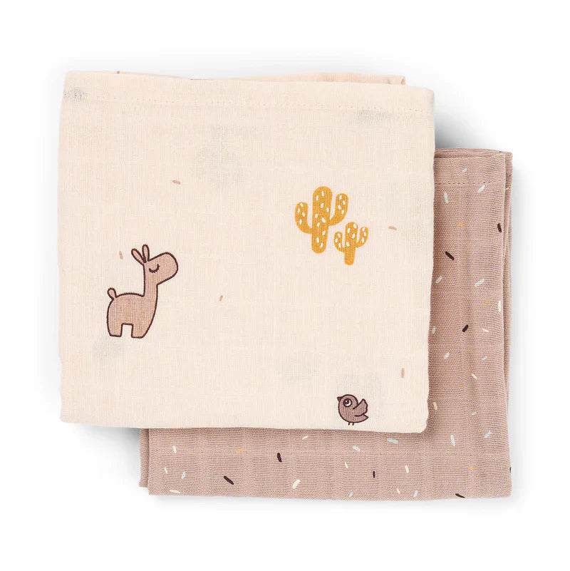 Done By Deer Muslin Cloths 2pcs | Lalee Powder