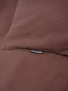 Snurk Duvet cover 220/200x240cm | Dark Brown Flanel