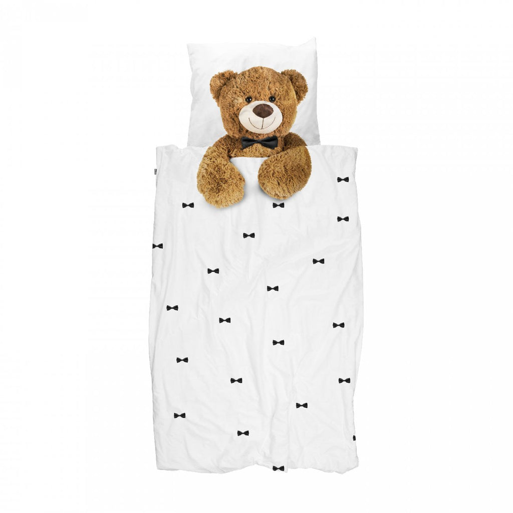 SNURK dekbedset 140 x 200/220cm Teddy - DE GELE FLAMINGO - Kids concept store