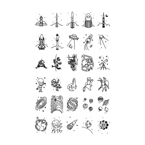 Kidywolf Refills for Kidydraw Mini Tablet | Galaxy & Dinosaurs