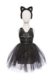 Great Pretenders Black Cat Dress With Accessory 5-6Y