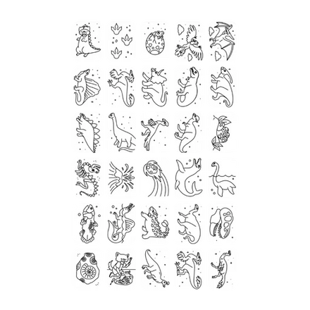 Kidywolf Refills for Kidydraw Mini Tablet | Galaxy & Dinosaurs