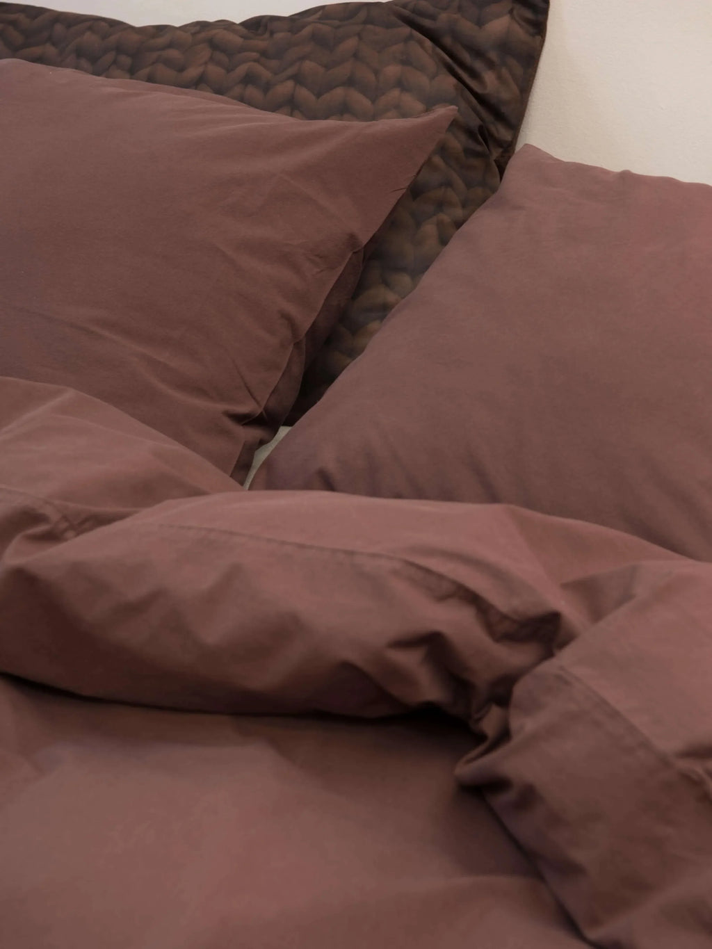 Snurk Duvet cover 220/200x240cm | Dark Brown Flanel