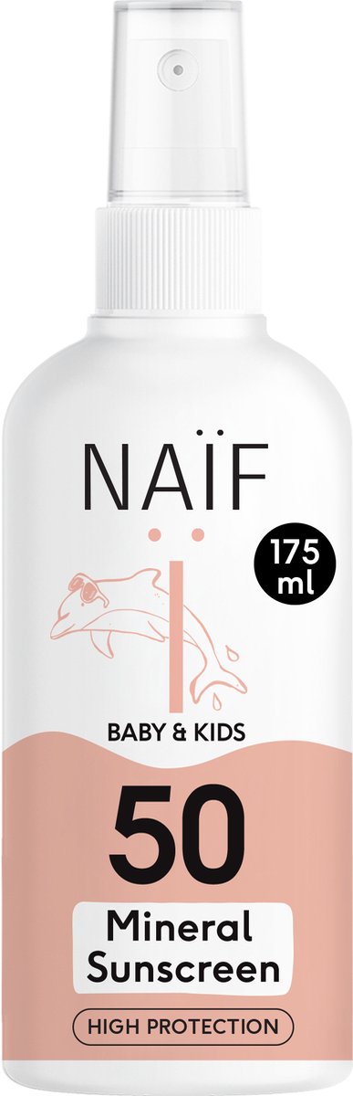 Naïf Mineral Sunscreen Spray For Baby & Kids SPF50 | 175ml