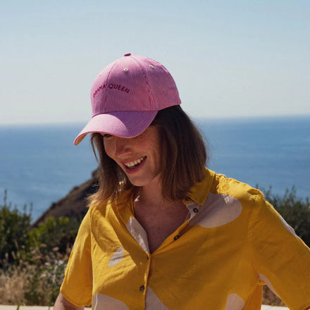 Chamaye Cap Adults | Drama Queen Fuschia Stripped