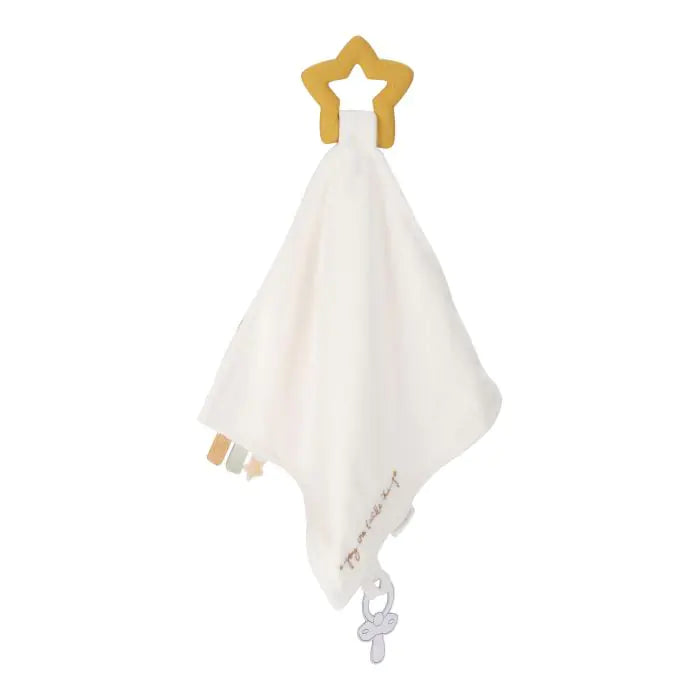 Little Dutch Cuddle Cloth with Teething Ring Newborn Naturals