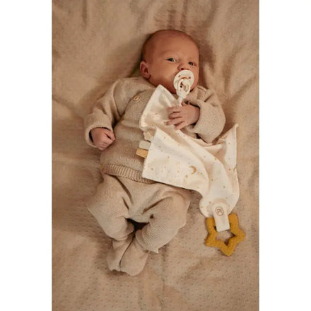 Little Dutch Cuddle Cloth with Teething Ring Newborn Naturals