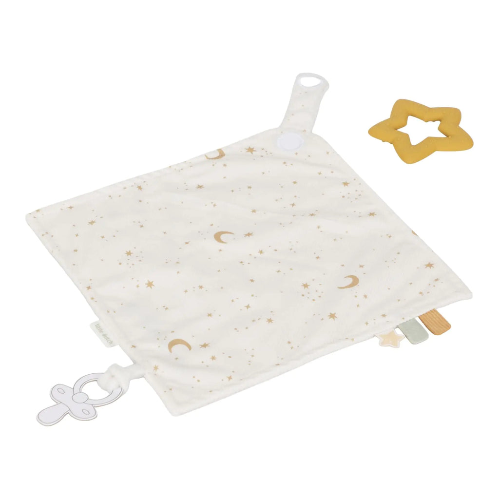 Little Dutch Cuddle Cloth with Teething Ring Newborn Naturals