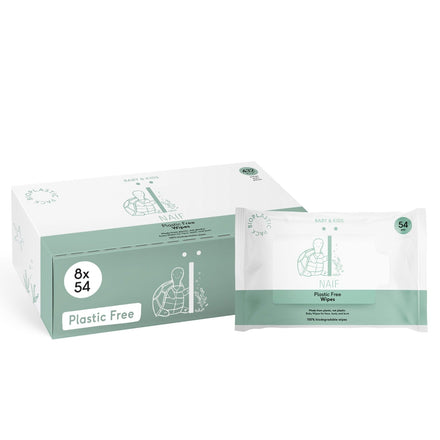 Naïf Plastic Free Wipes Set 8 x 54 Stuks