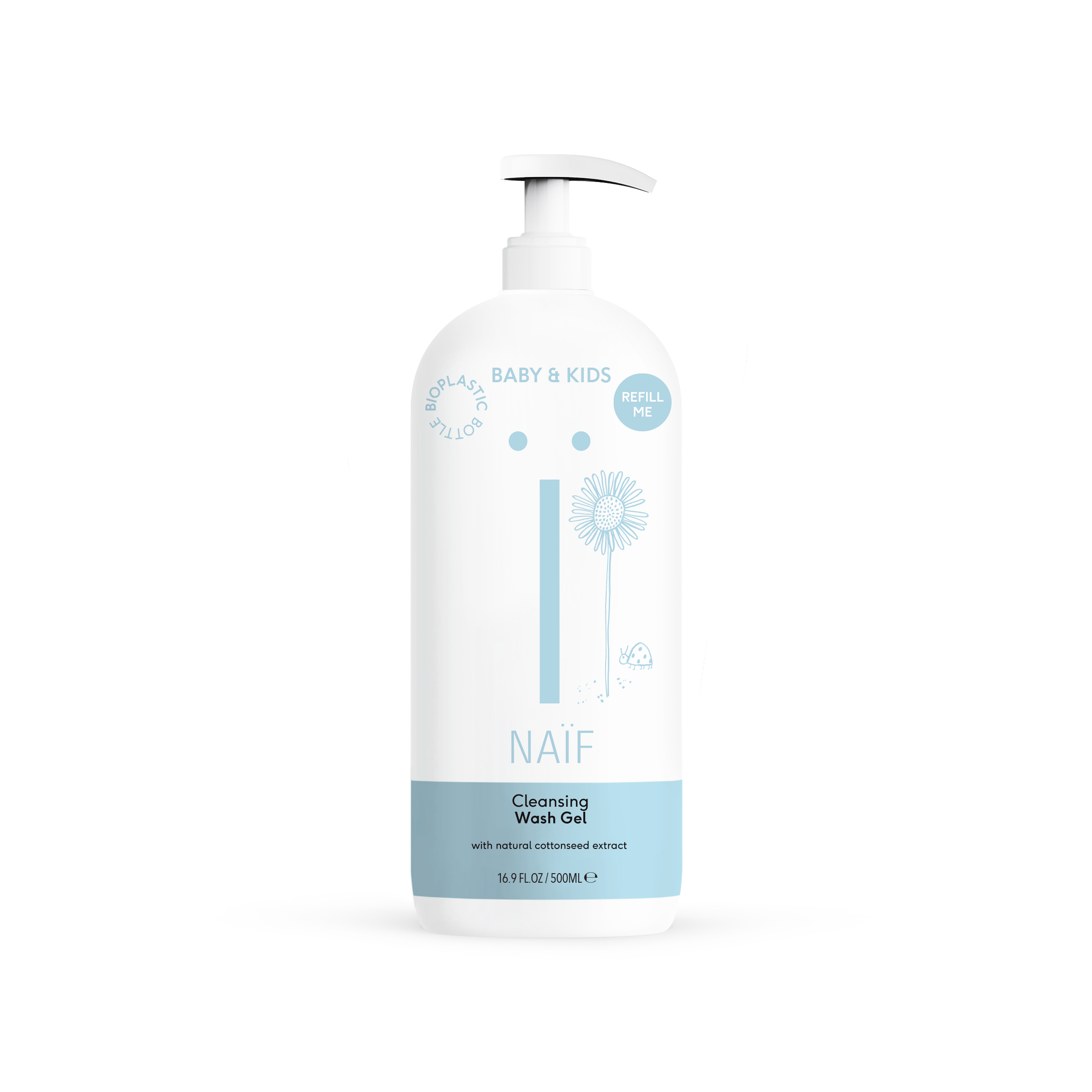 Naïf Baby Wash Gel With pump 500ml