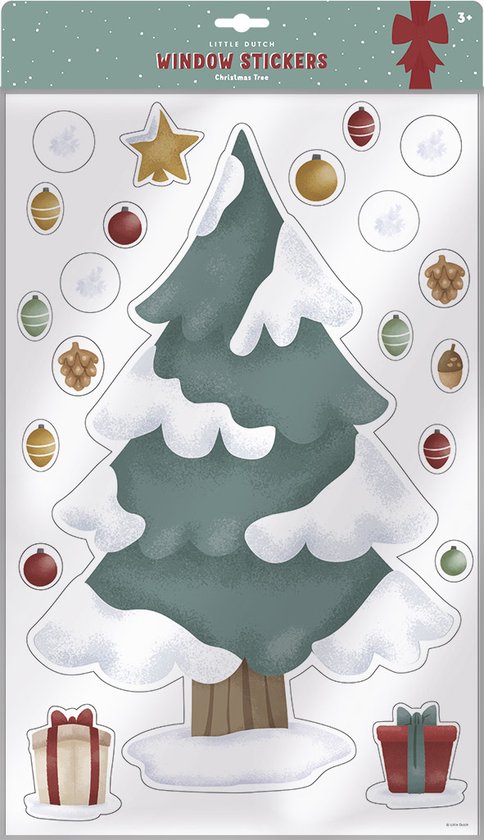 Little Dutch Raamstickers | Kerstmis Kerstboom