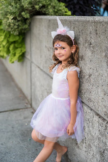 Great Pretenders Dreamy Unicorn Dress Iridescent/Pink Hairband | 7-8Y