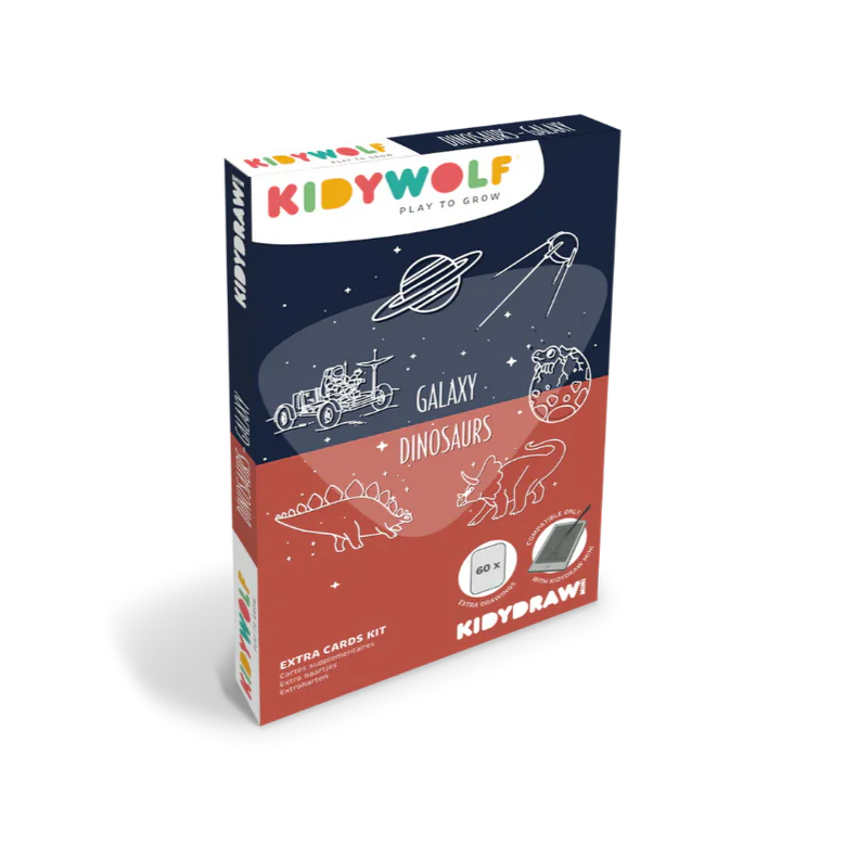 Kidywolf Refills for Kidydraw Mini Tablet | Galaxy & Dinosaurs