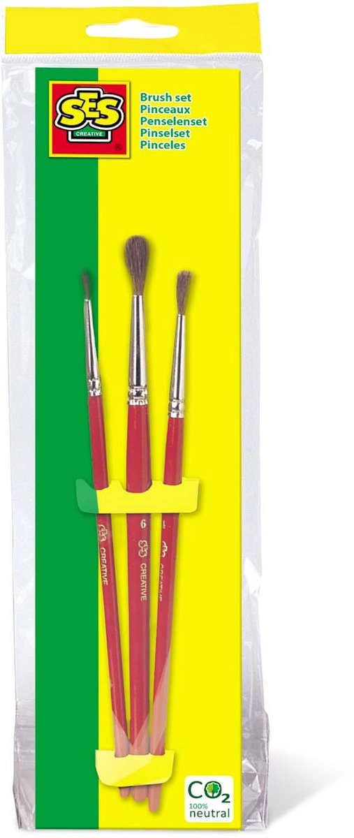 SES Creative Brush Set 3 Pieces