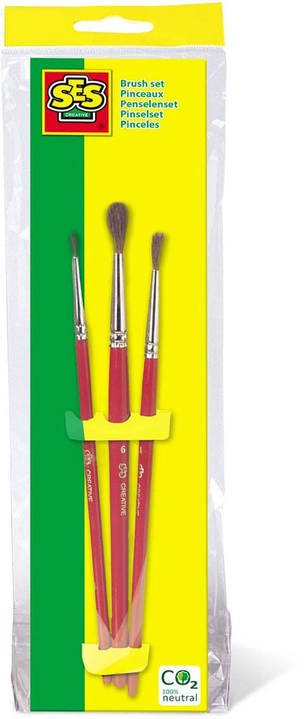 SES Creative Brush Set 3 Pieces