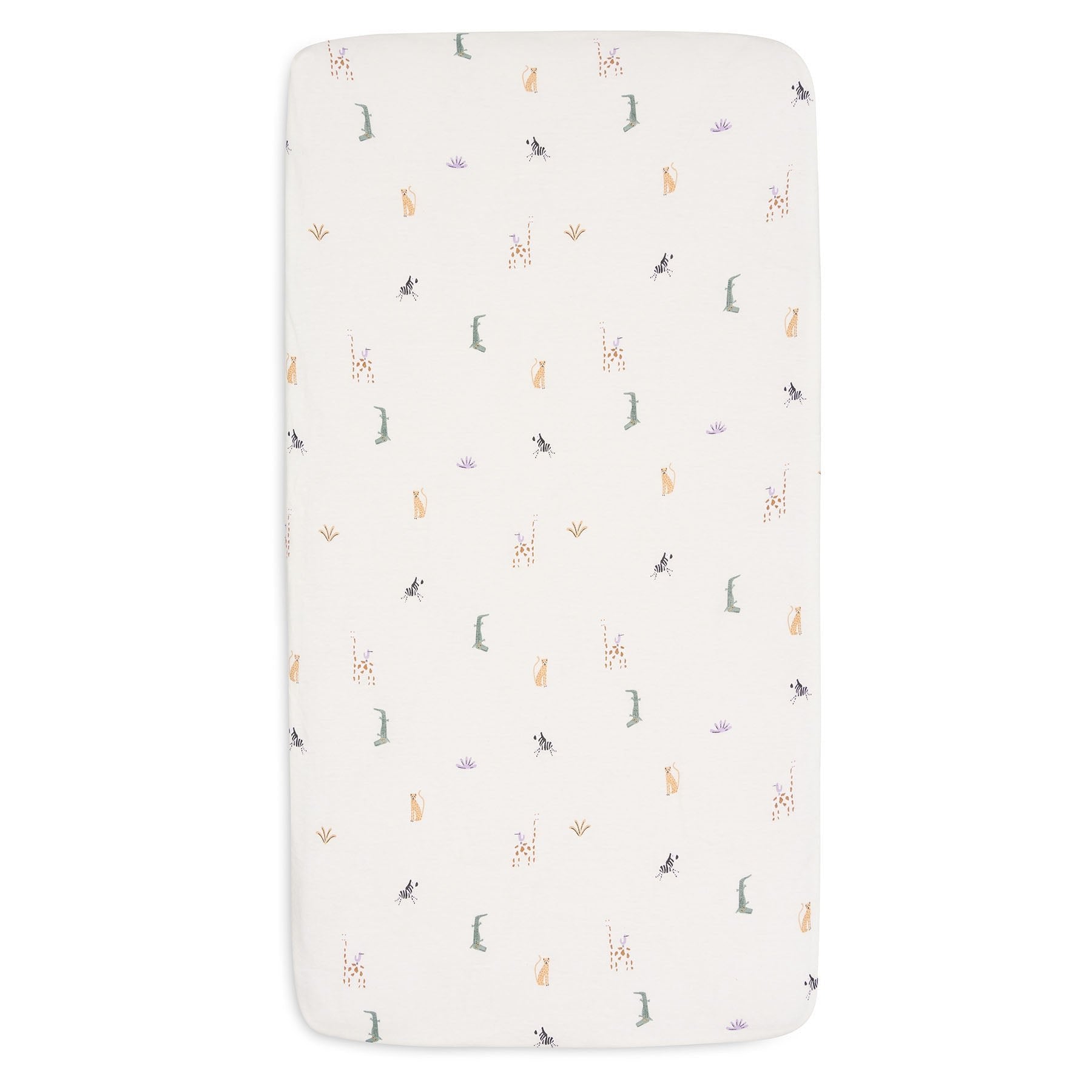 Jollein Fitted Sheet Jersey 40/50x80/90cm Jungle Jambo