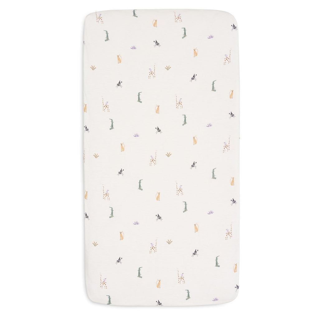 Jollein Fitted Sheet Jersey 40/50x80/90cm Jungle Jambo