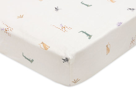 Jollein Fitted Sheet Jersey 40/50x80/90cm Jungle Jambo