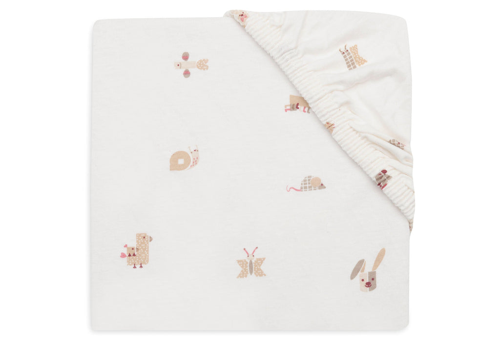 Jollein Jersey Fitted Sheet 40/50x80/90cm | Animal Friends