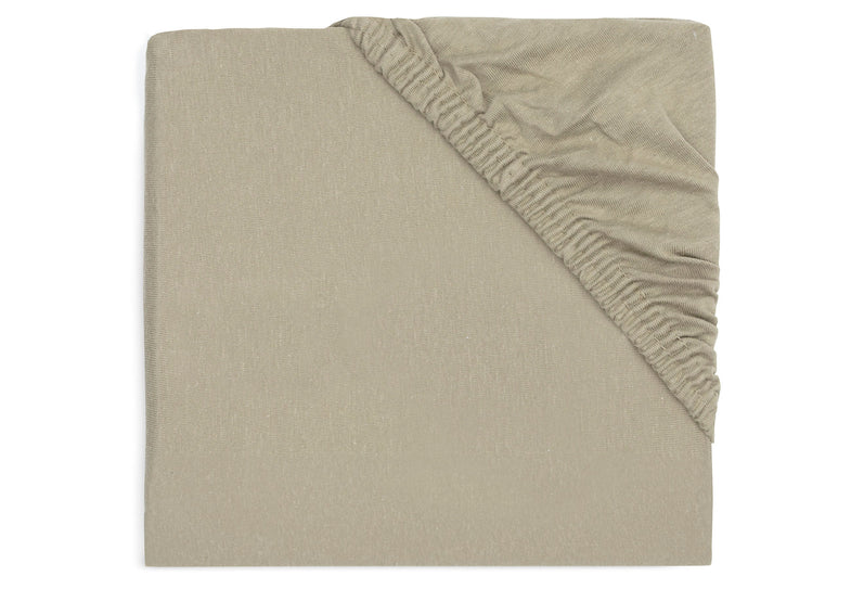 Jollein fitted sheet Jersey 60x120cm | Olive Green