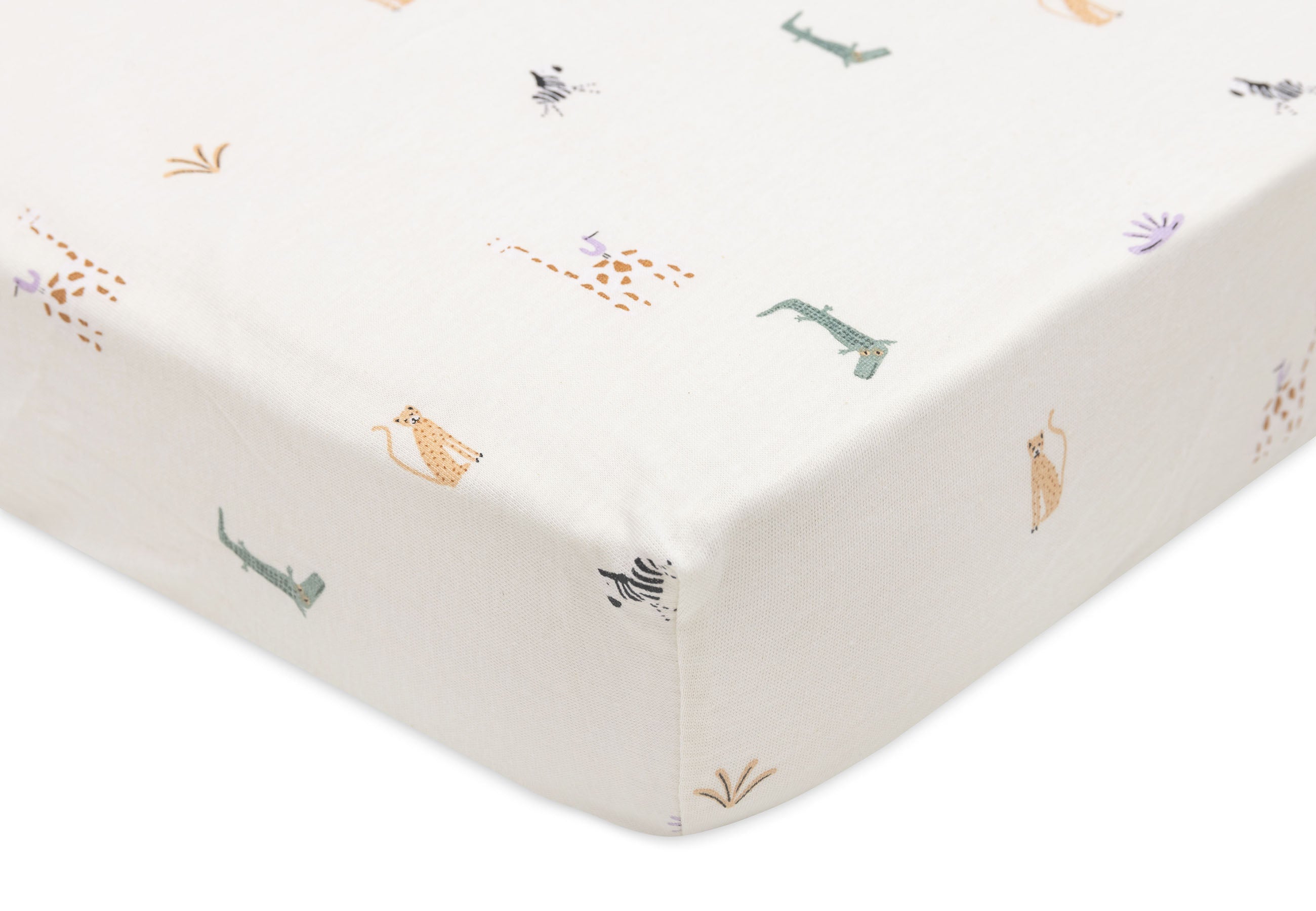 Jollein Fitted Sheet Jersey 60x120cm Jungle Jambo