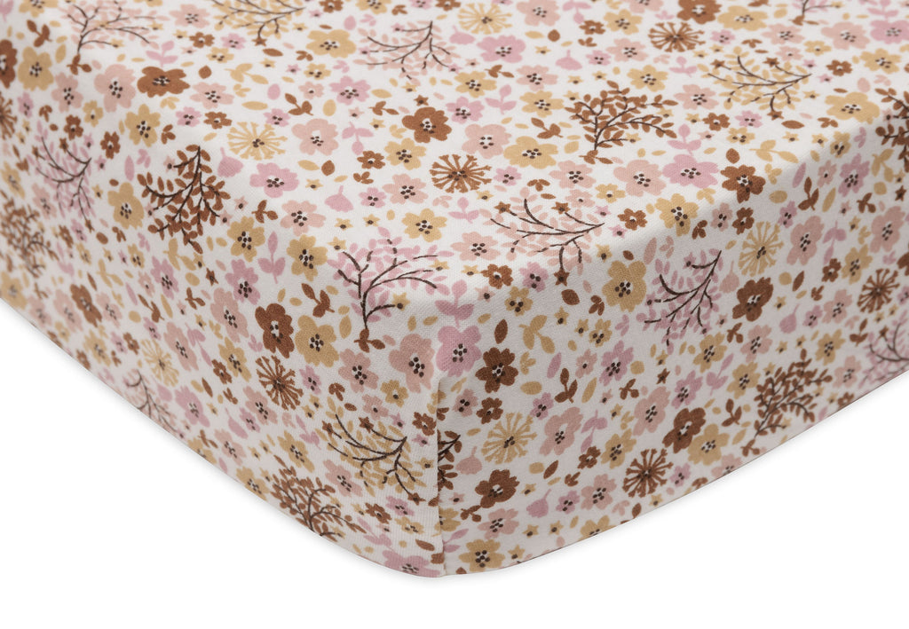 Jollein Jersey Fitted Sheet 60x120cm | Flower Fairies