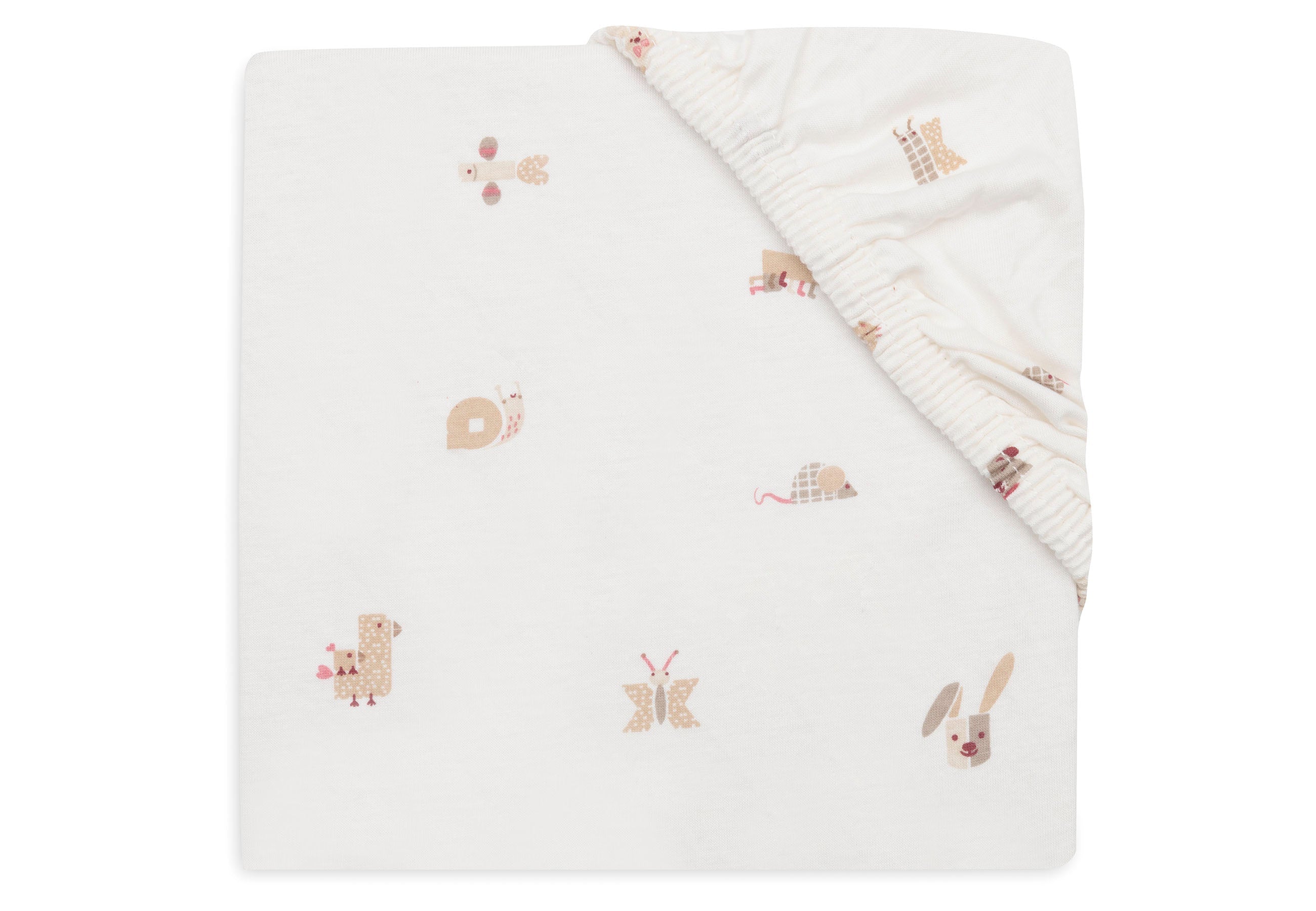 Jollein Jersey Fitted Sheet 60x120cm | Animal Friends
