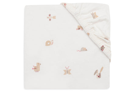 Jollein Jersey Fitted Sheet 60x120cm | Animal Friends