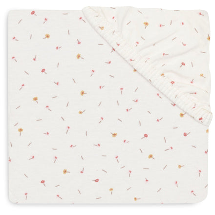 Jollein Fitted Sheet Jersey 60x120cm Pretty Picnic Flower Drops