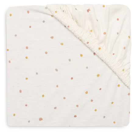 Jollein Fitted Sheet Jersey 70/75x140/150cm Kangaroots Dusty Dot