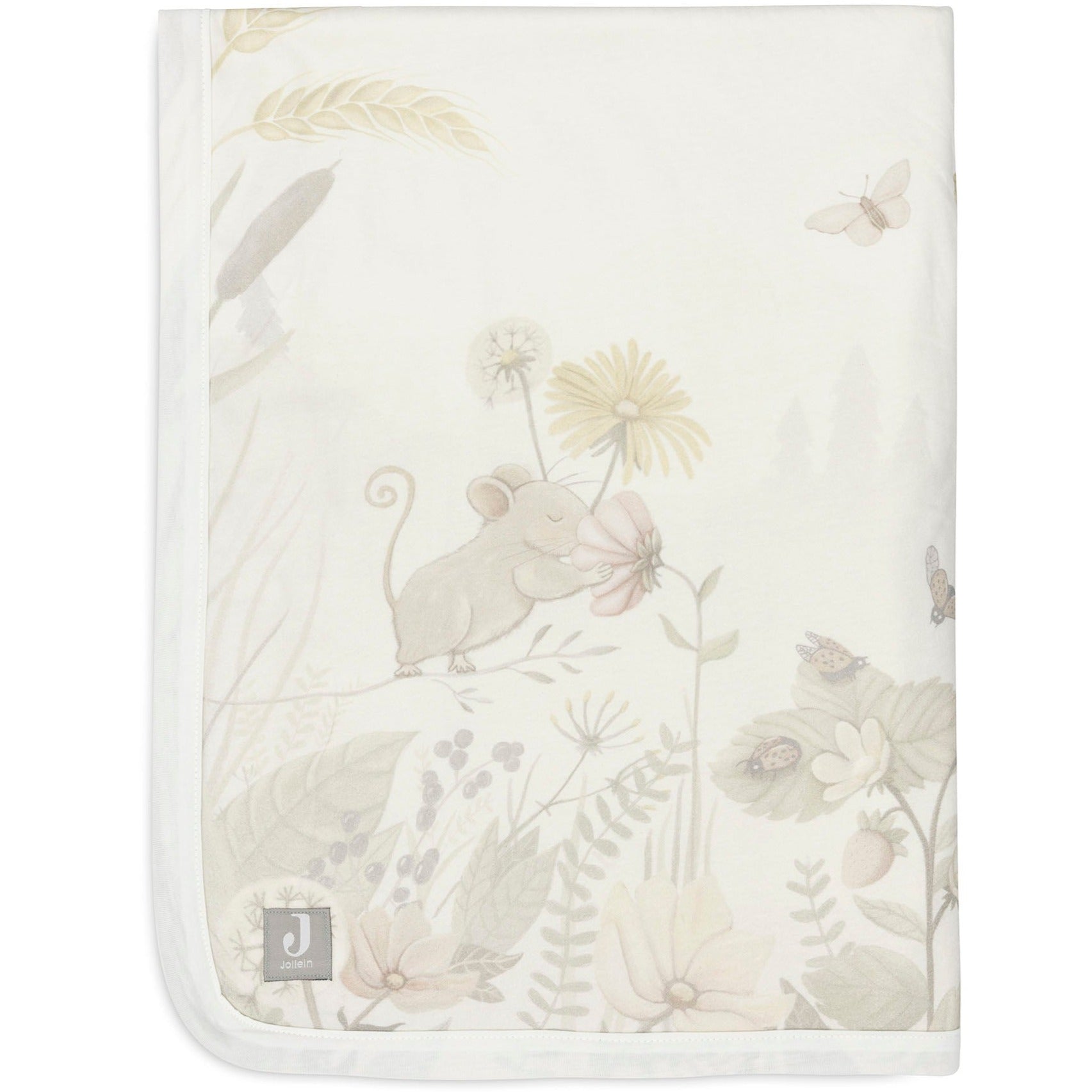 Jollein Crib Blanket 75x100cm | Dreamy Mouse /Velvet Fleece