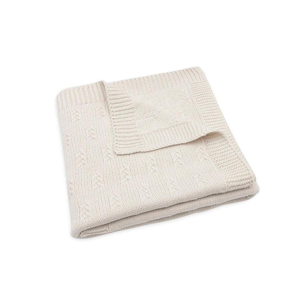 Jollein Crib Blanket 75x100cm | Grain Knit Oatmeal