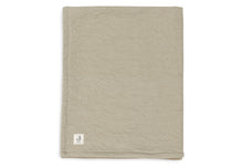 Jollein Crib Blanket 75x100cm | Soft Waves Olive Green /Velvet